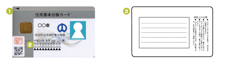 （キャプチャ）住民基本台帳カードの注意事項